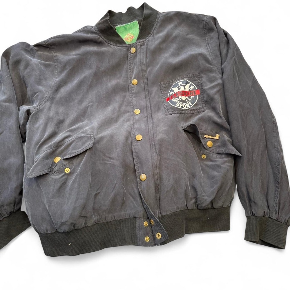 Black and Gray Jacket with Logo